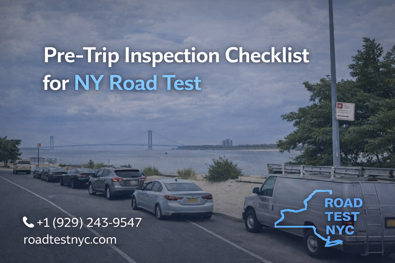 Pre-Trip Inspection Checklist for NY Road Test 