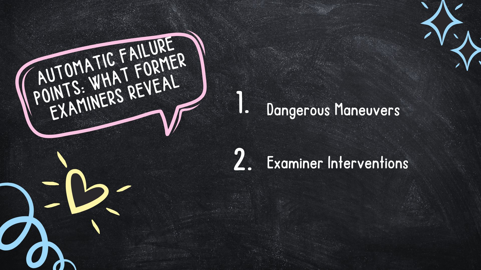 Puntos de fallo automático: Lo que revelan los antiguos examinadores